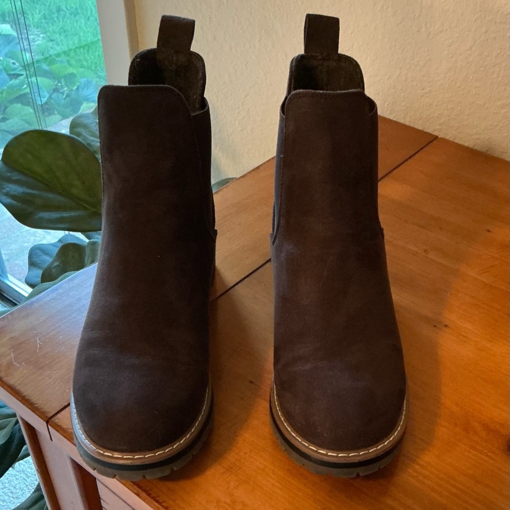Kensie Dark Brown Ankle Booties